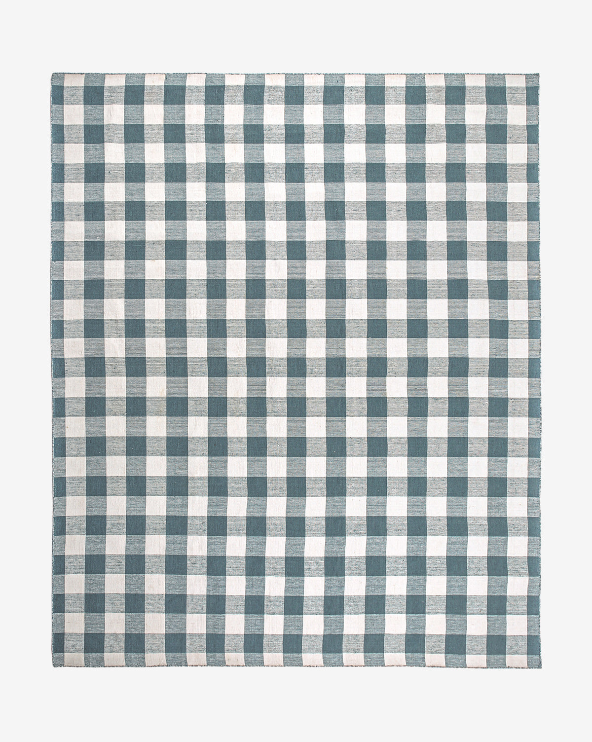 Tapis d'intérieur/extérieur tissé à la main bleu Belleville
