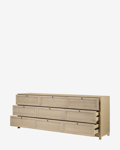 Commode Raine à 9 tiroirs