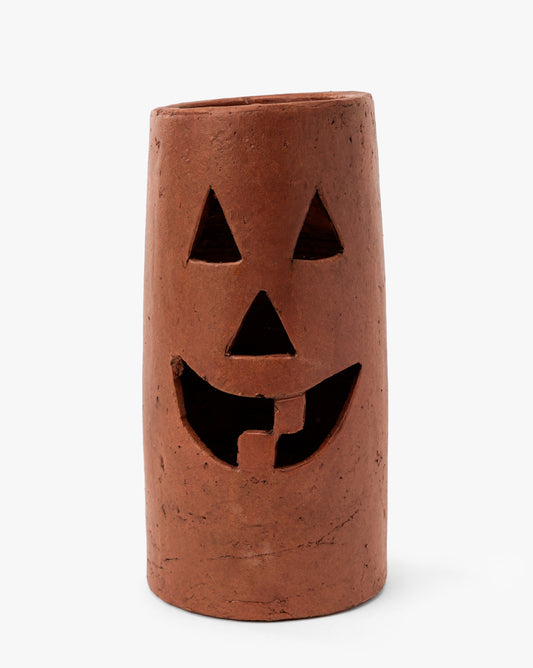 Lanterne ouragan en terre cuite Jack-O