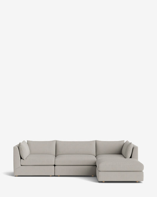 Canapé modulable Vivienne avec pouf