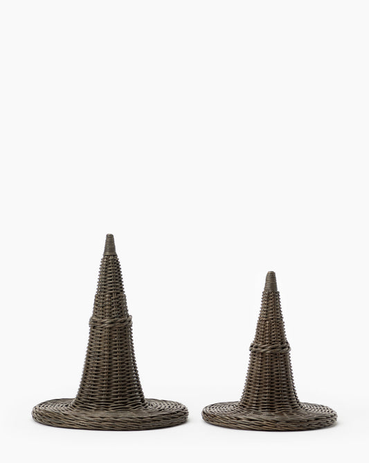 Chapeaux de sorcière en osier (lot de 2)
