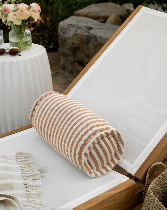 Coussin traversin rayé intérieur/extérieur