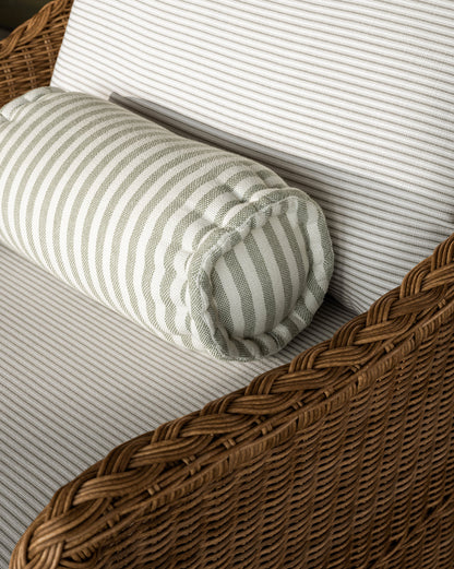 Coussin traversin rayé intérieur/extérieur